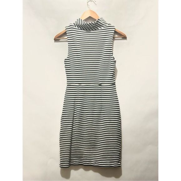 Boden | Striped Cotton Knit Dress Sleeveless Size 4 - Picture 3 of 6